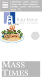 Mobile Screenshot of holyfamilyfw.org